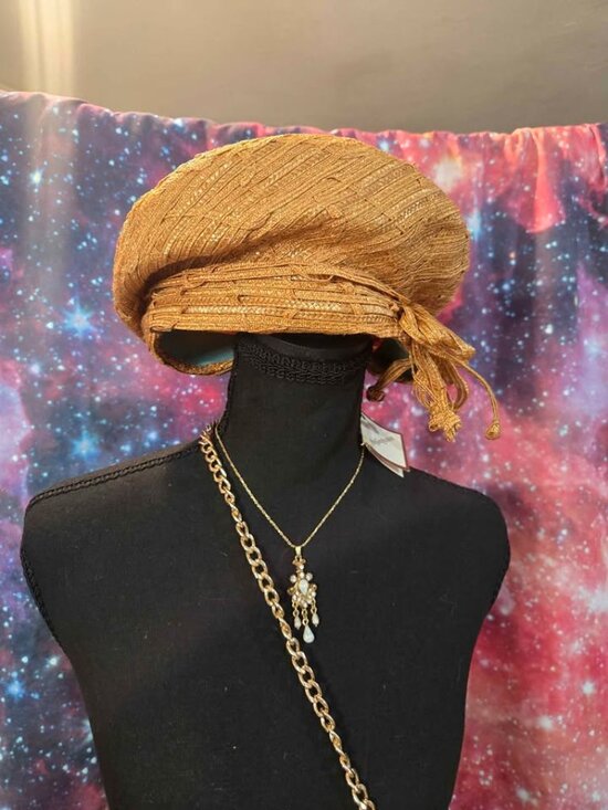 Vintage Antique Yves Saint Laurent YSL Hat Wicker Style Deadstock main image 4